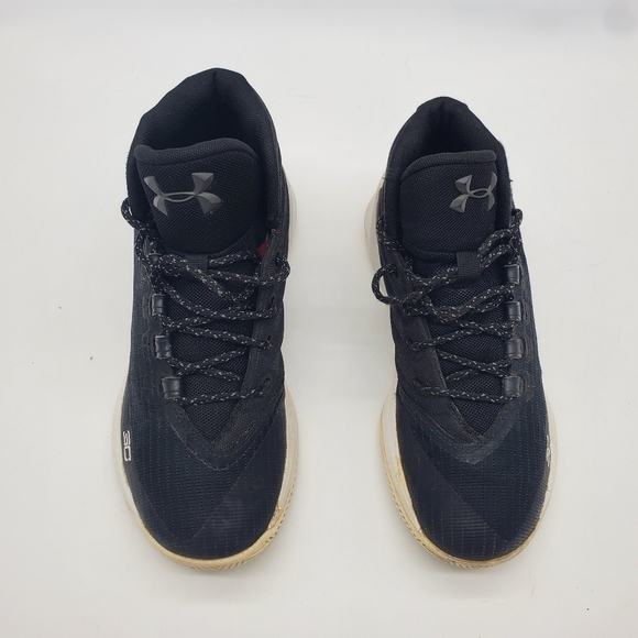 UNDER ARMOUR CURRY 3 Basketball Sneakers Size 7 Youth Shoes Black - Picture 6 of 11